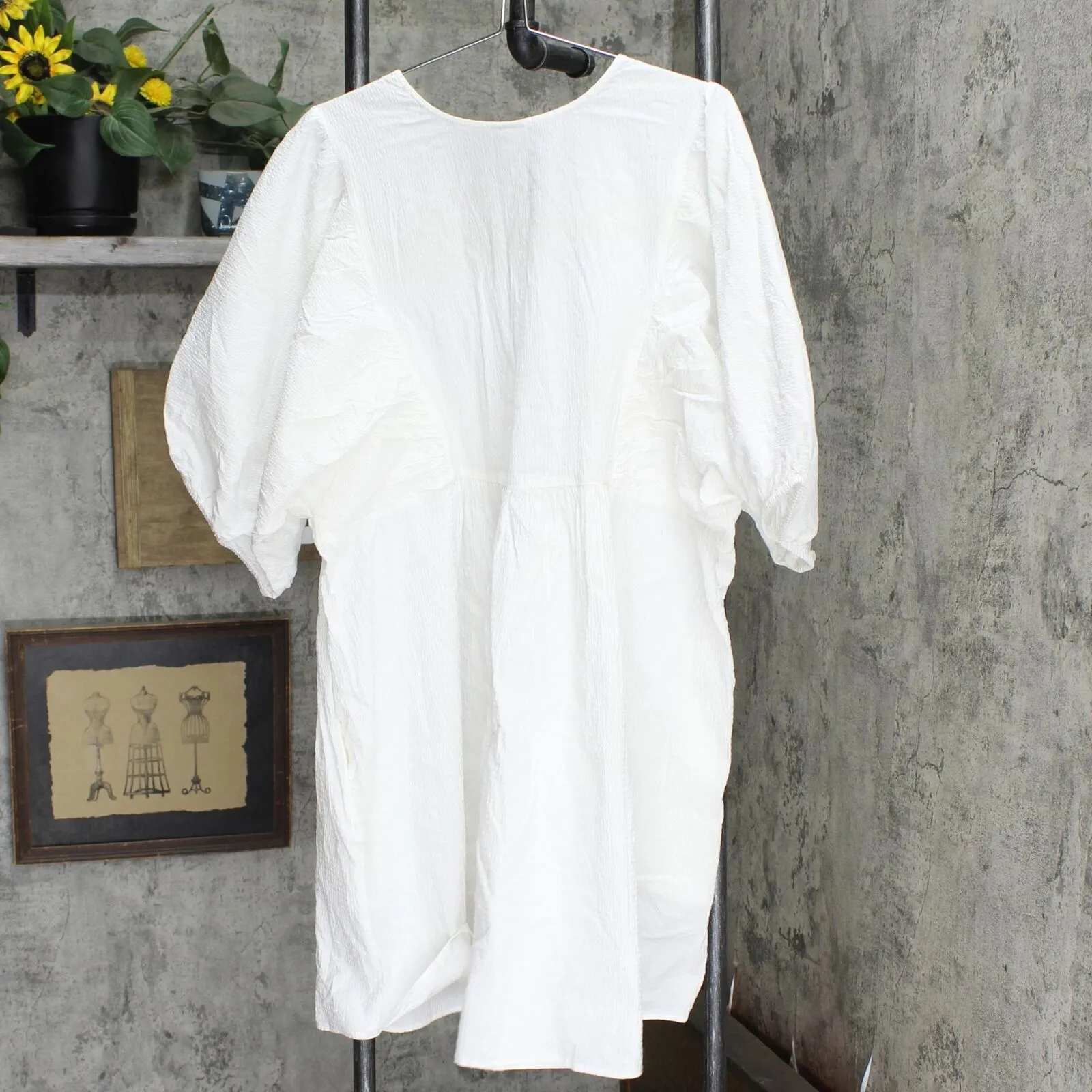 A New Day Women's Plus Size Puff Short Sleeve Dress