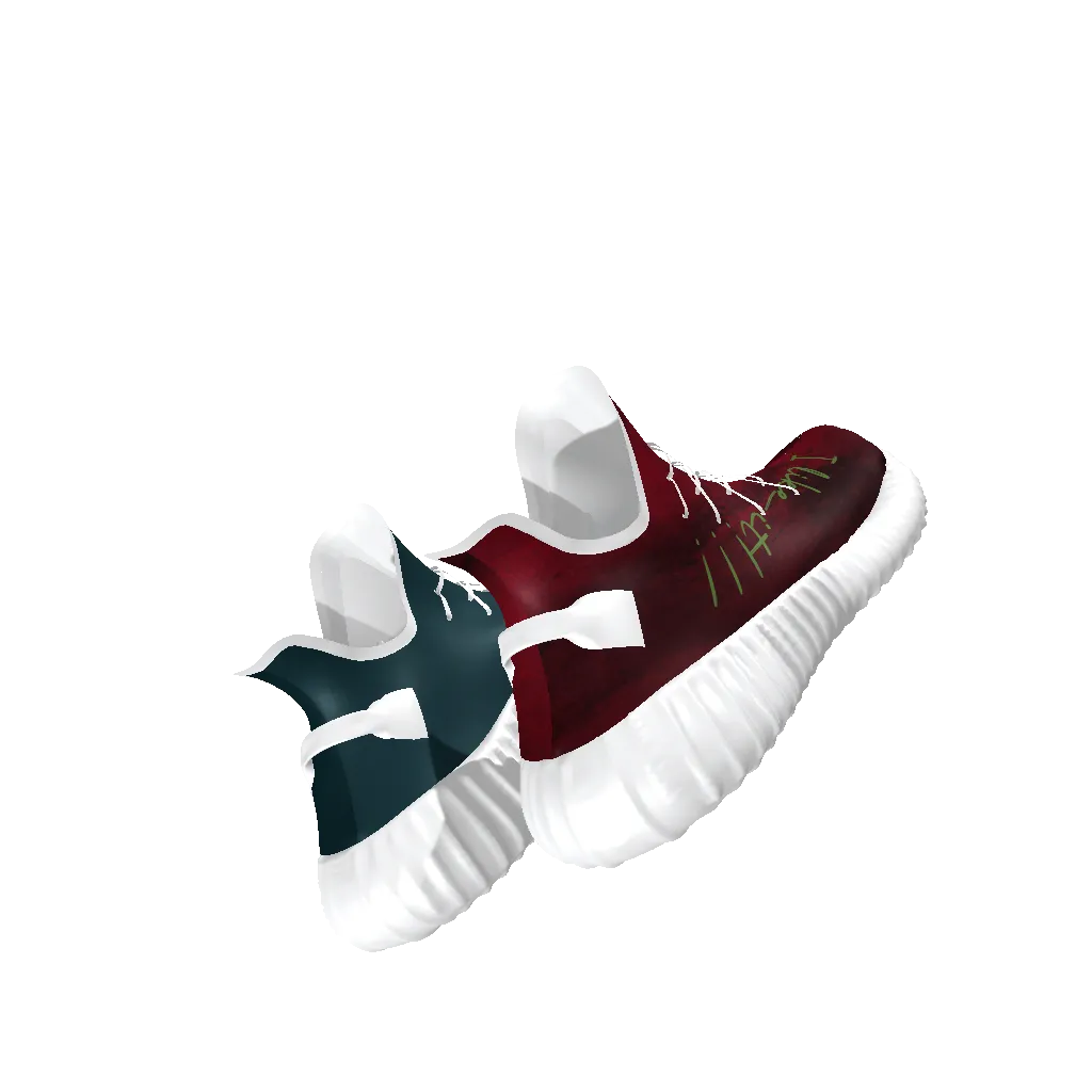 All-Over Print Lace Up Knit Chunky Sneakers
