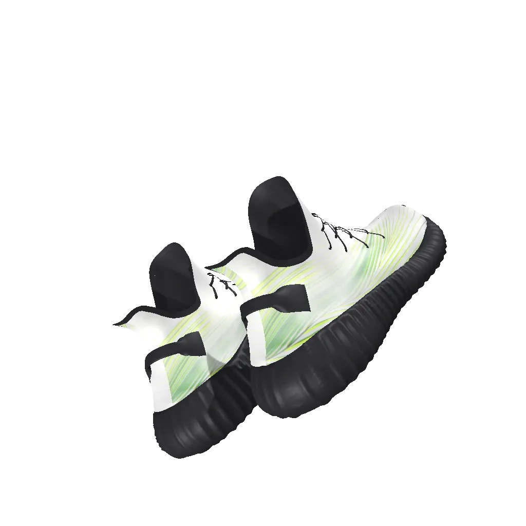 All-Over Print Lace Up Knit Chunky Sneakers
