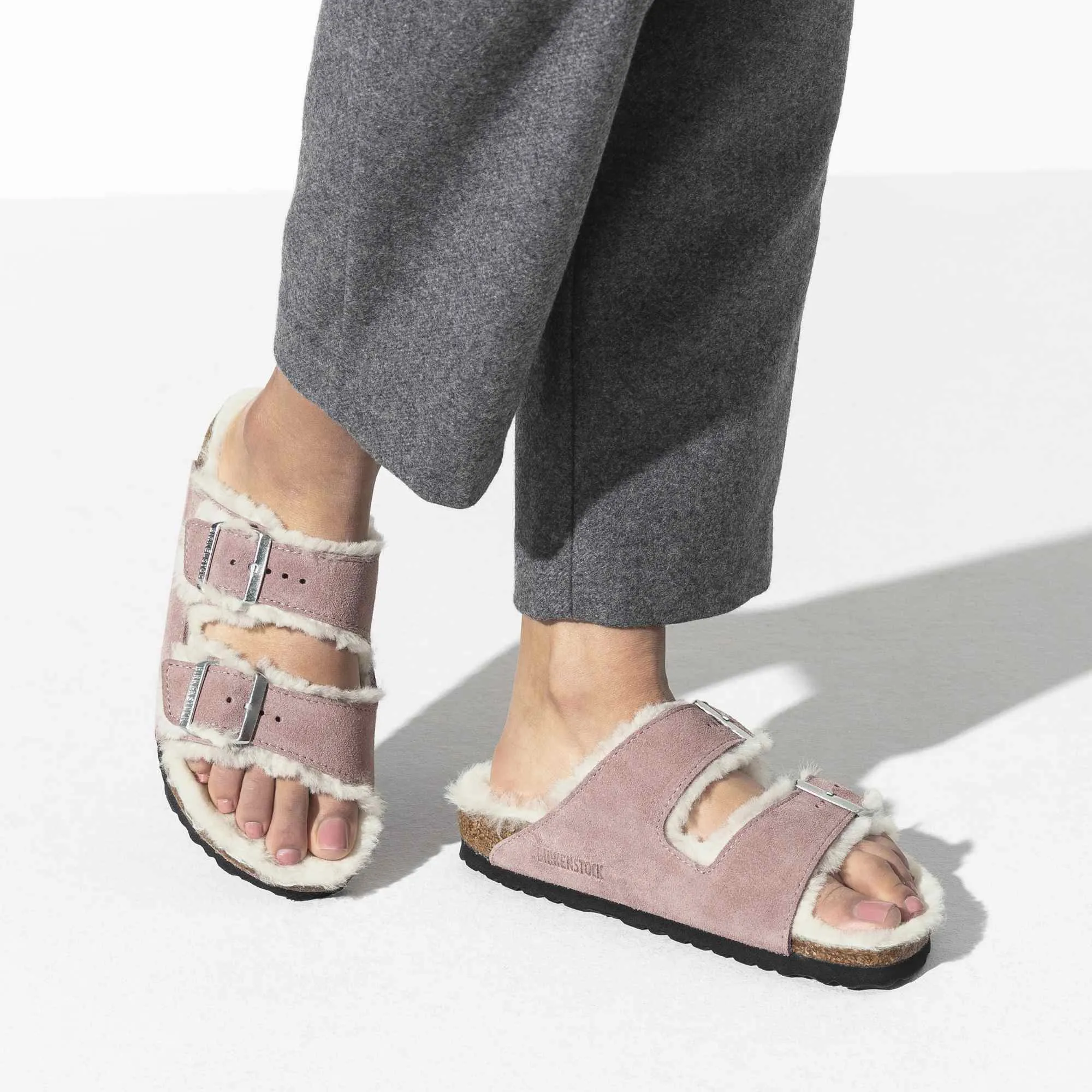Arizona Shearling Suede Leather