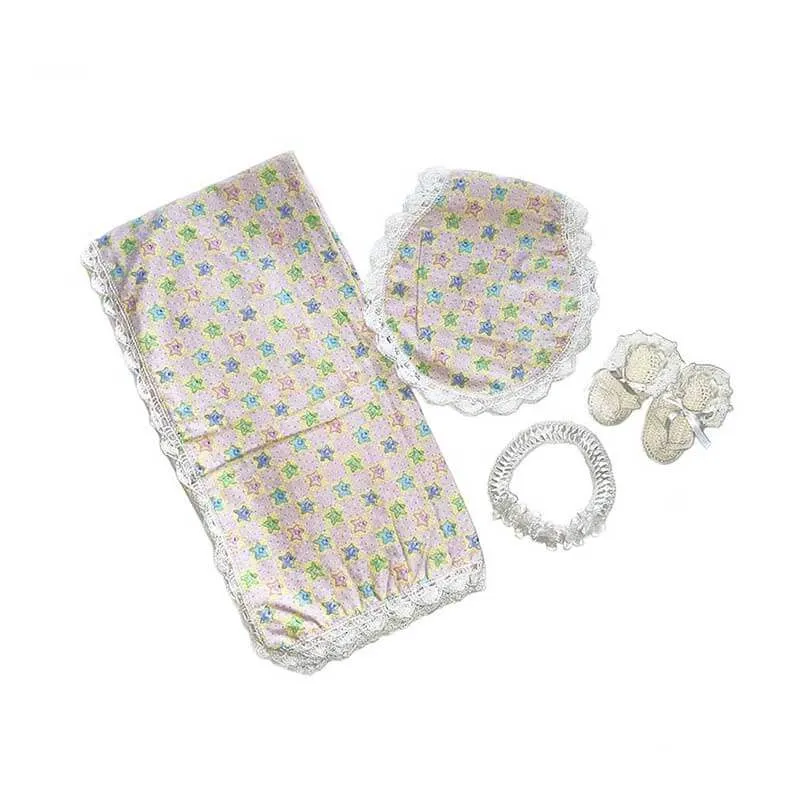 Baby Blanket Pink Stars Gift Set