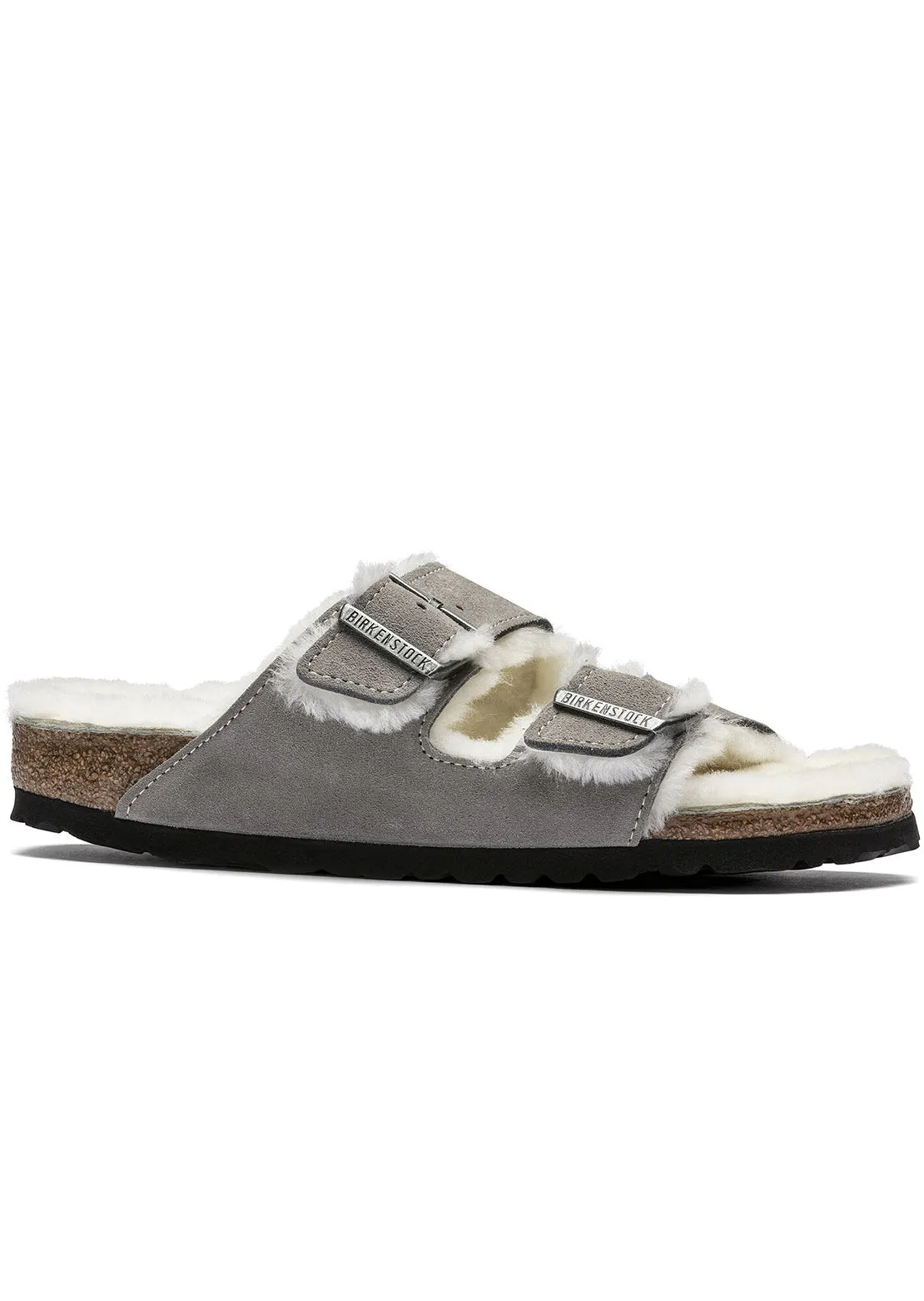 Birkenstock Women's Arizona Shearling Suede Narrow Sandals