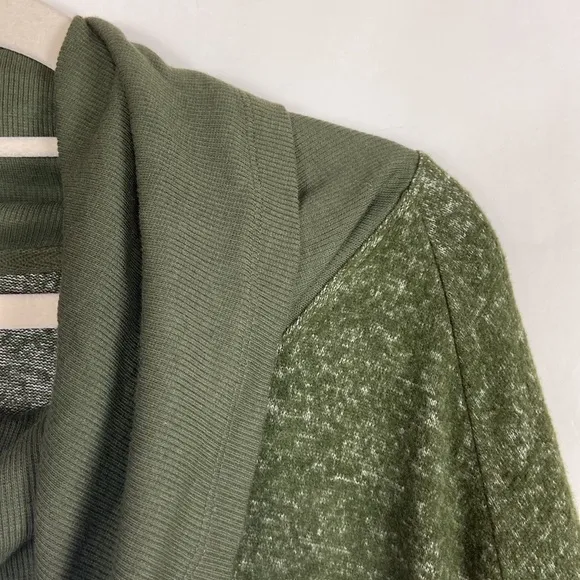 CABi Solace Cowl Neck Long Sleeve Thumb holes Cinch Cozy Tunic Length Sweater