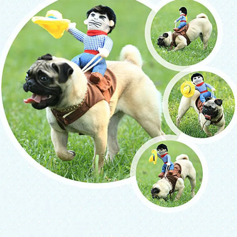 Dog's Cowboy Riding Costume