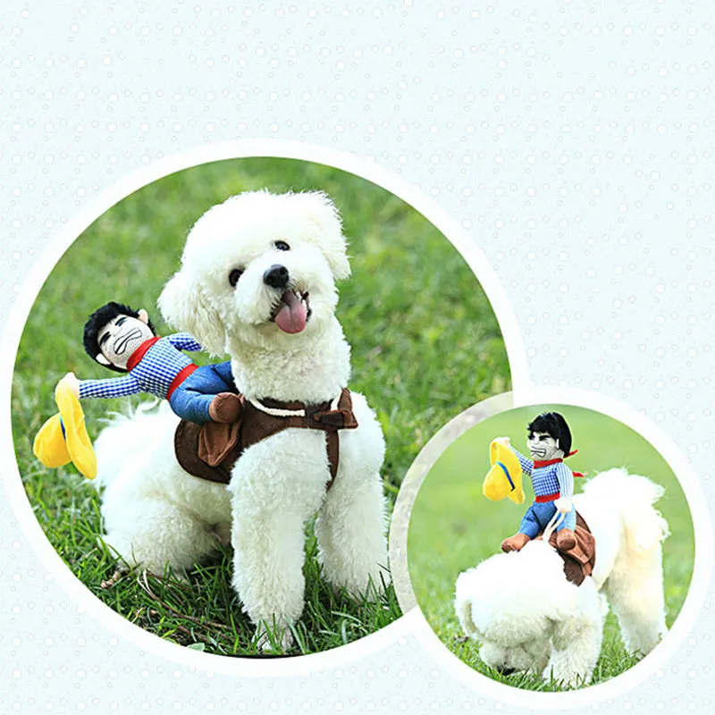 Dog's Cowboy Riding Costume