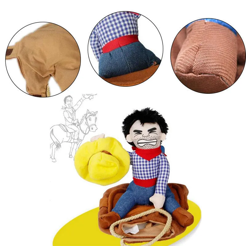 Dog's Cowboy Riding Costume