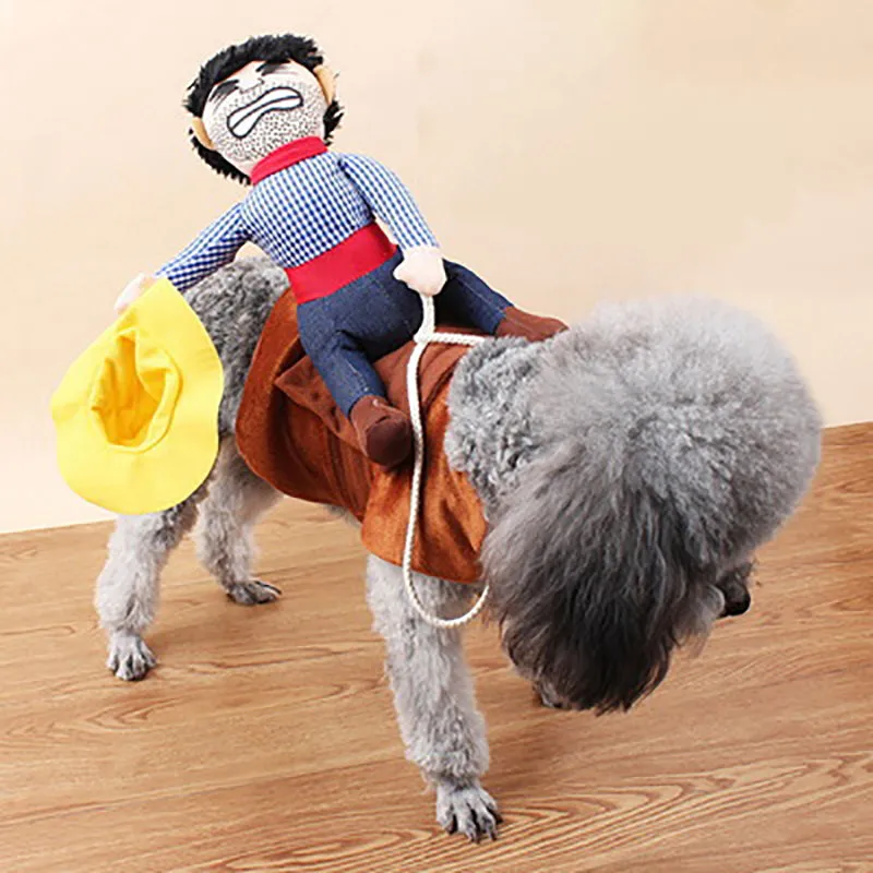 Dog's Cowboy Riding Costume