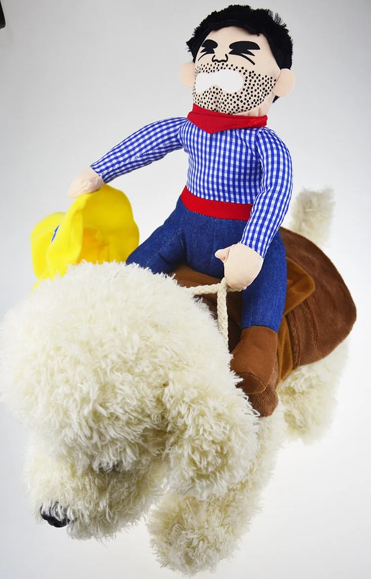 Dog's Cowboy Riding Costume