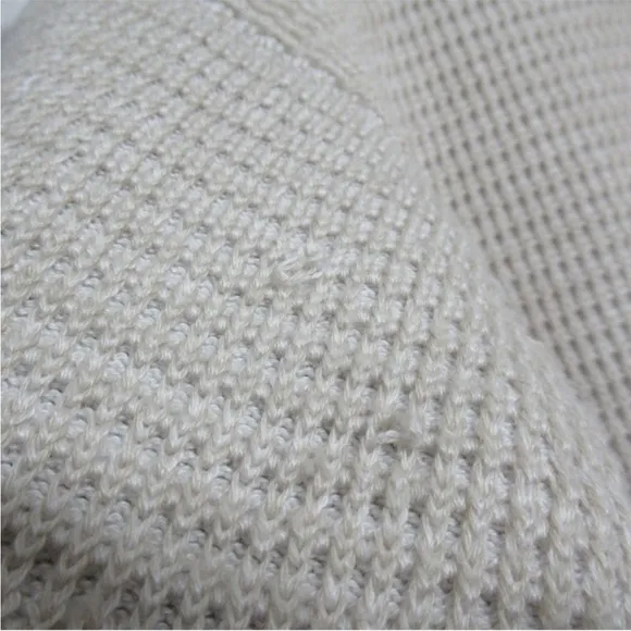 Eileen Fisher Organic Cotton Open Front Knit Cardigan Oversized Size XS