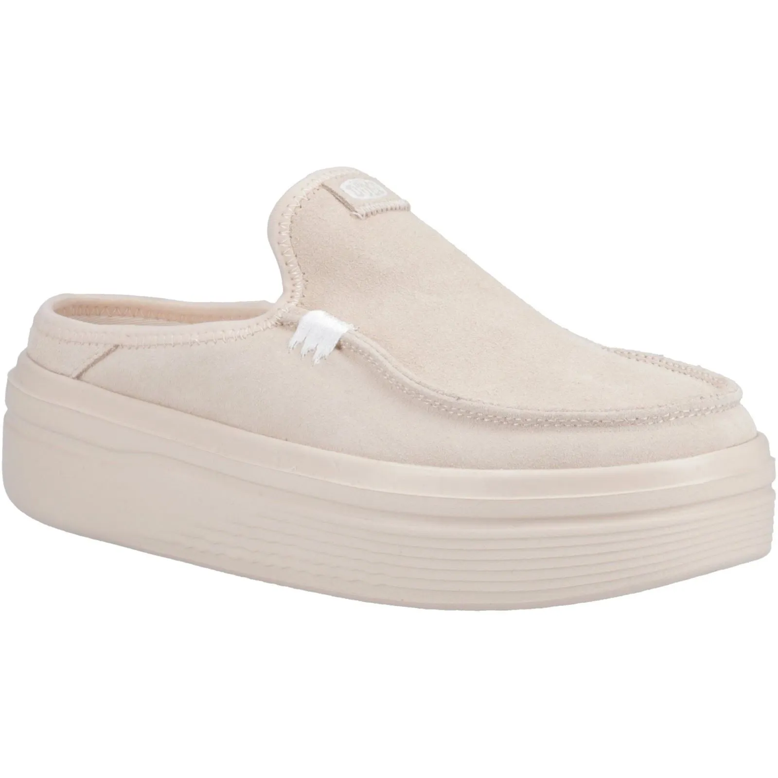 HEYDUDE Austin Lift Classic Leather Women's Blush Mules