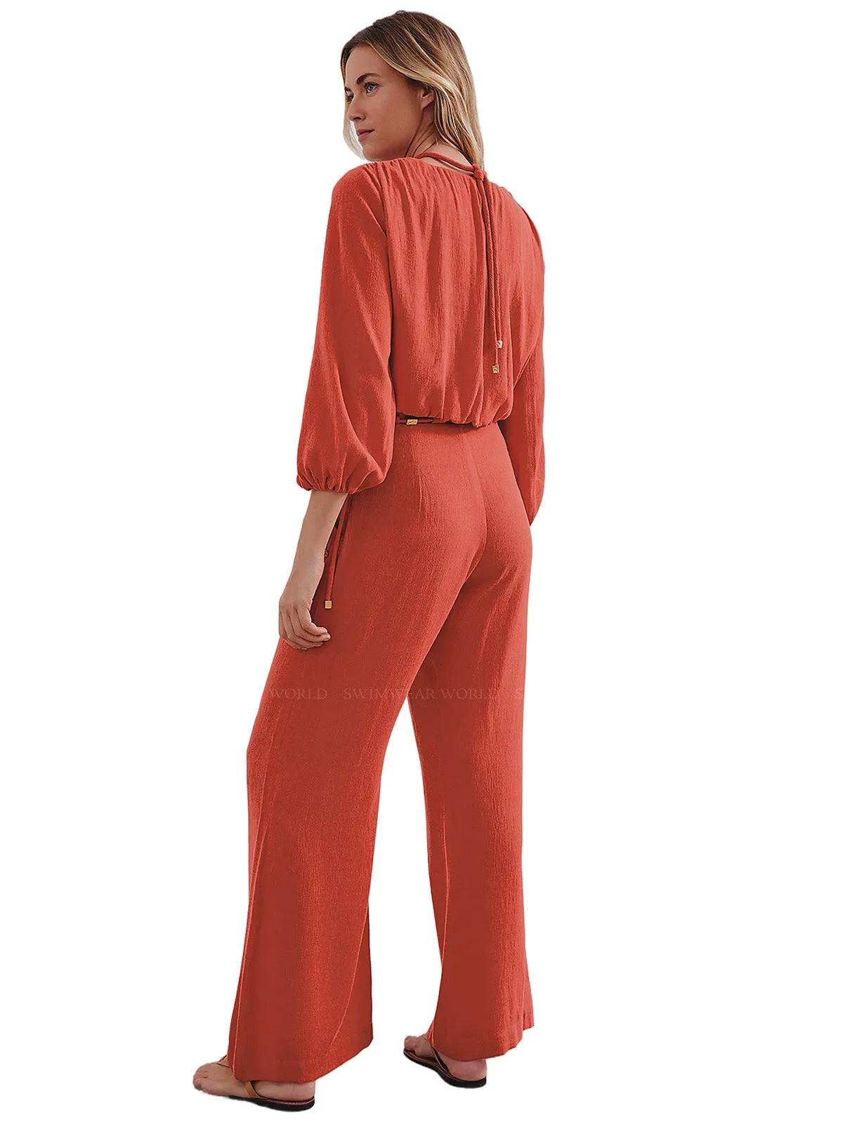 Ino Detail Long Sleeve Blouse-Miko Detail Pants ::RET