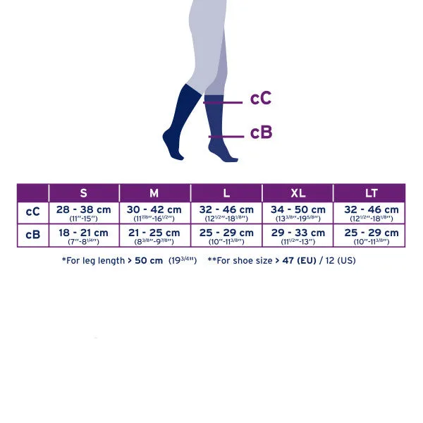 JOBST forMen Knee High, 15-20 mmHg Closed Toe