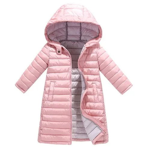 Kids Long Winter Warm Coat