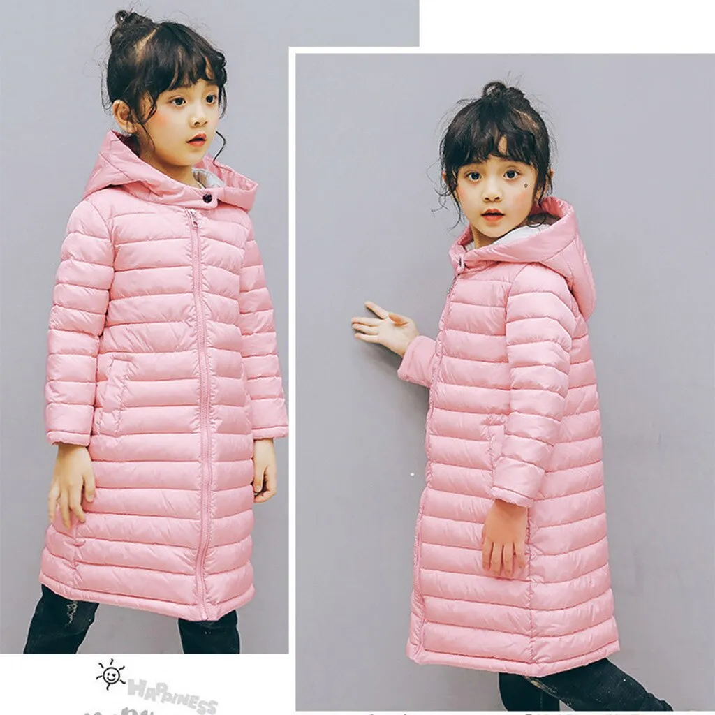 Kids Long Winter Warm Coat
