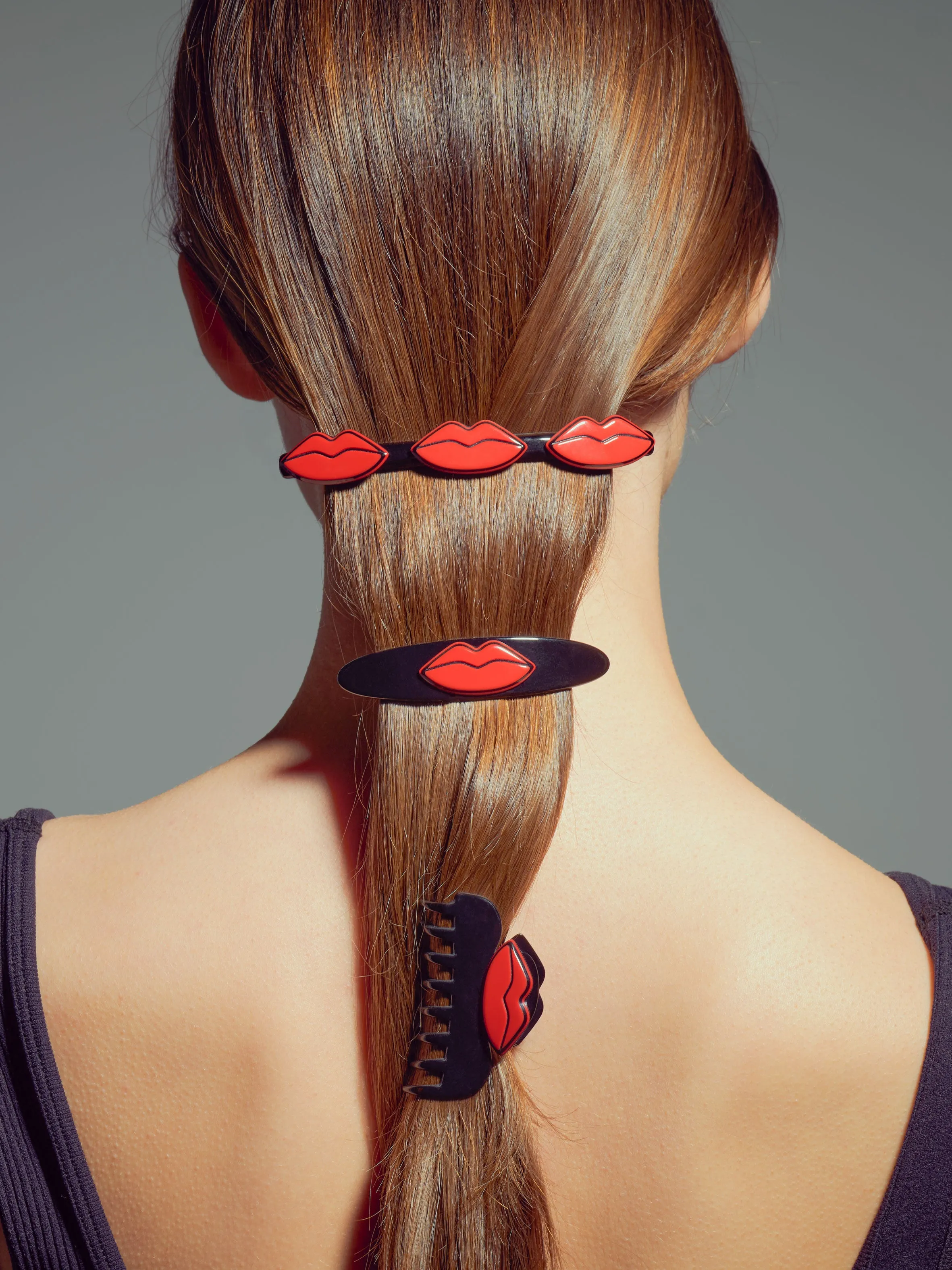 Lip Oval Small Hair Clip