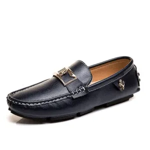 Mocassins en Cuir luxe auto / Casual Chaussures Hommes / Mocassin Chaussures design cuir luxe chic