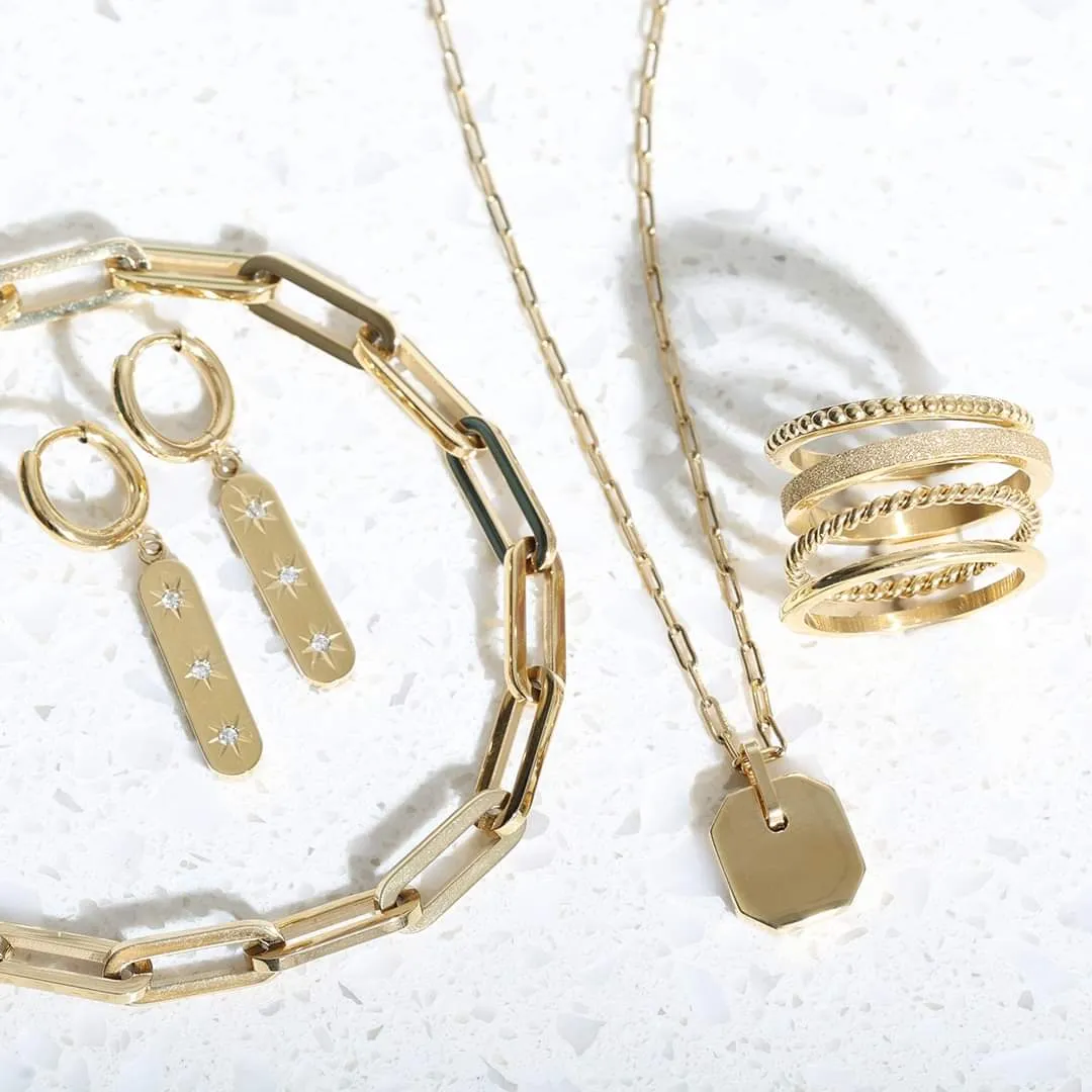 MT - Paperclip Bracelet Gold