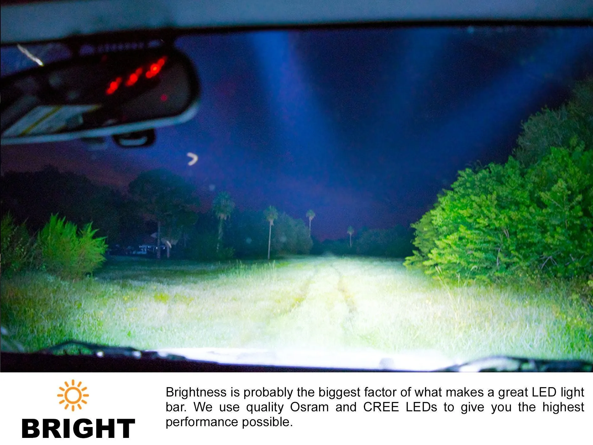 New - 2 Inch Yellow Lens Flood or Spot Pod: Black Oak LED Pro Series 3.0: 40W CREE XM-L2