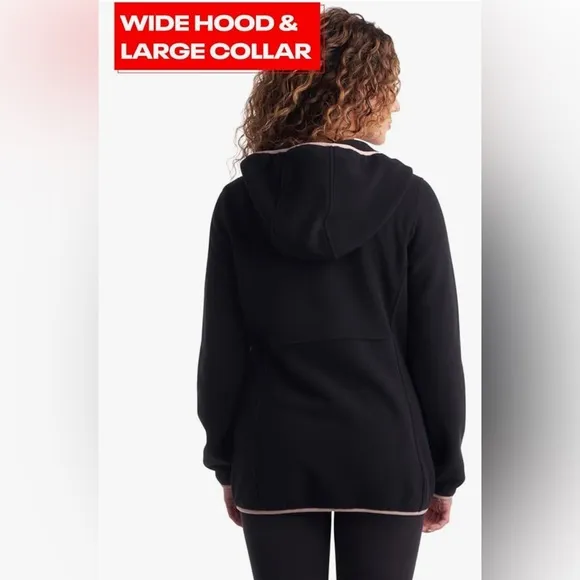 NWT Reebok Women's Jacket - Polar Fleece Sweatshirt Jacket - Lightweight Coat