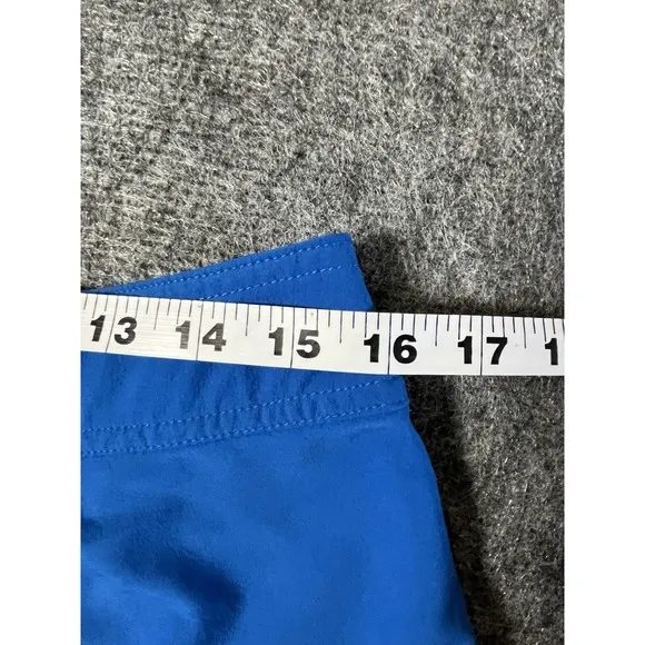 Patagonia Swim Trunks Women 6 Blue Cargo Drawstring Swimwear Pocket Board Shorts