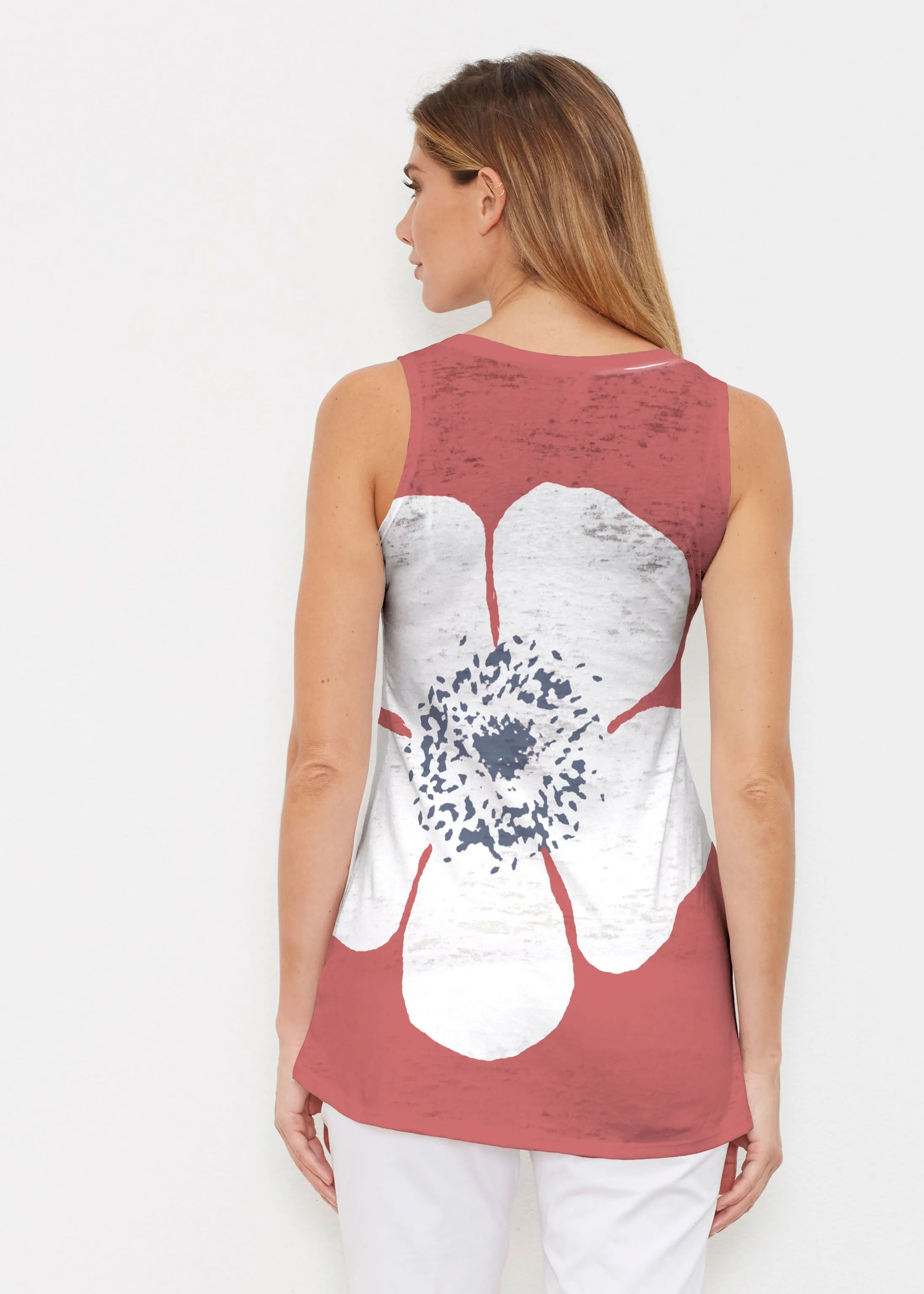 Poppy Red (7015) ~ Signature High-low Tank