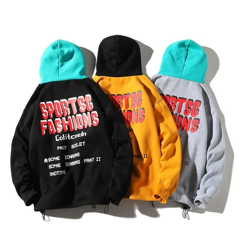 "SPORT" SWEATSHIRT HOODIE À CAPUCHE NOIR - URB1™