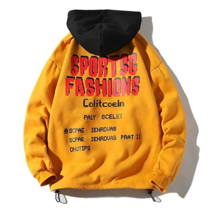 "SPORT" SWEATSHIRT HOODIE À CAPUCHE NOIR - URB1™