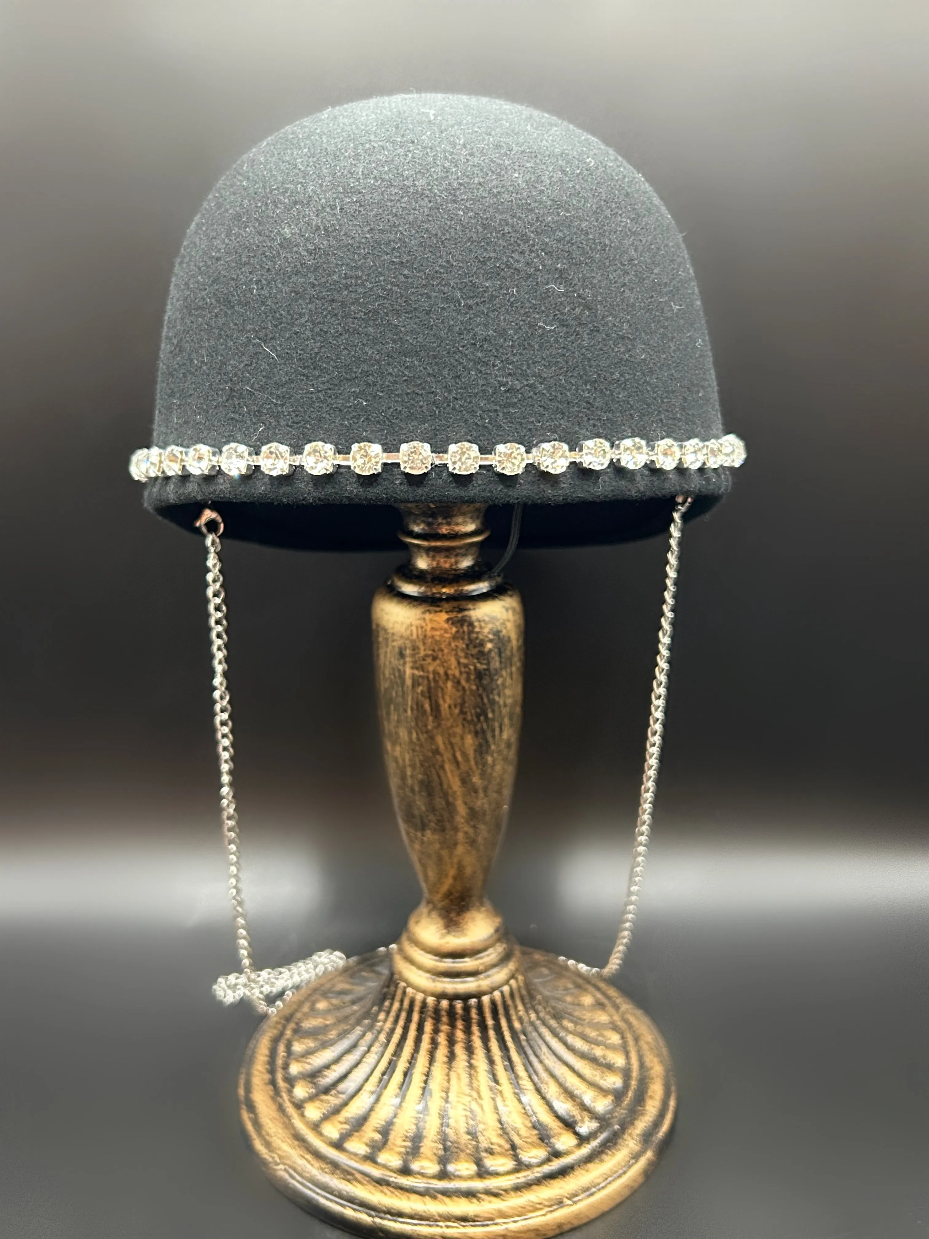 Rhinestone Riding Hat