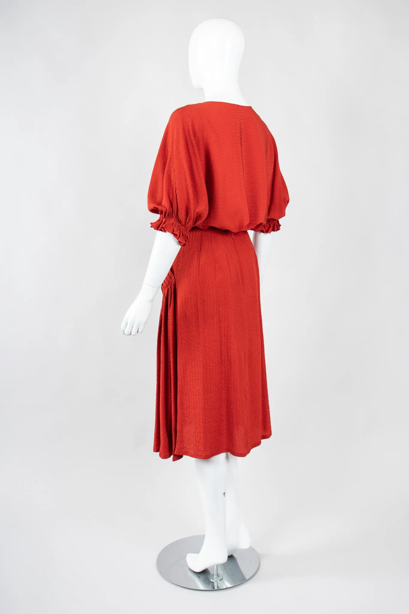 Silk Seersucker Tie Top & Skirt Set