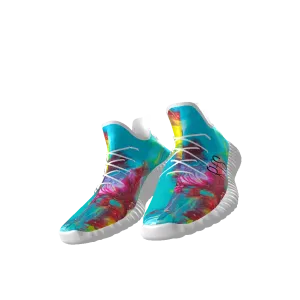 SPLASH Lace Up Knit Chunky Sneakers