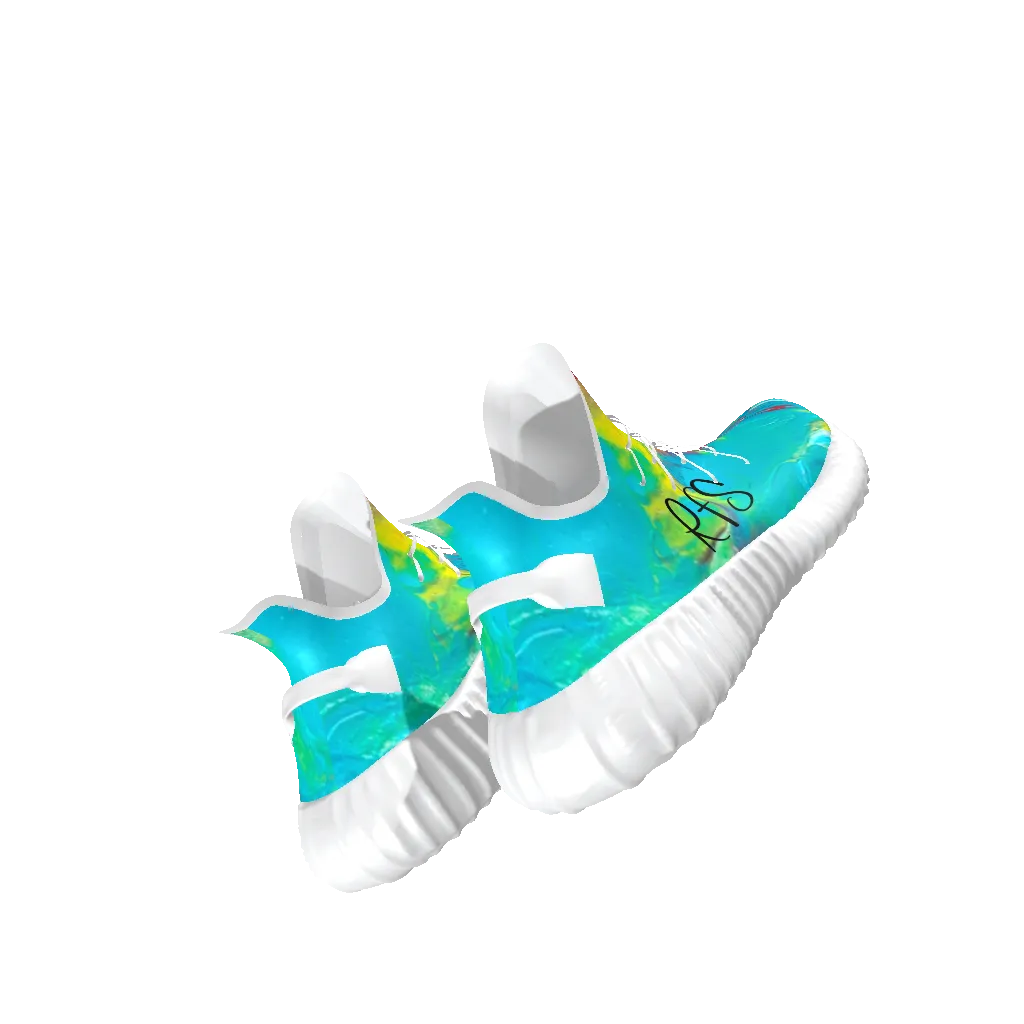 SPLASH Lace Up Knit Chunky Sneakers