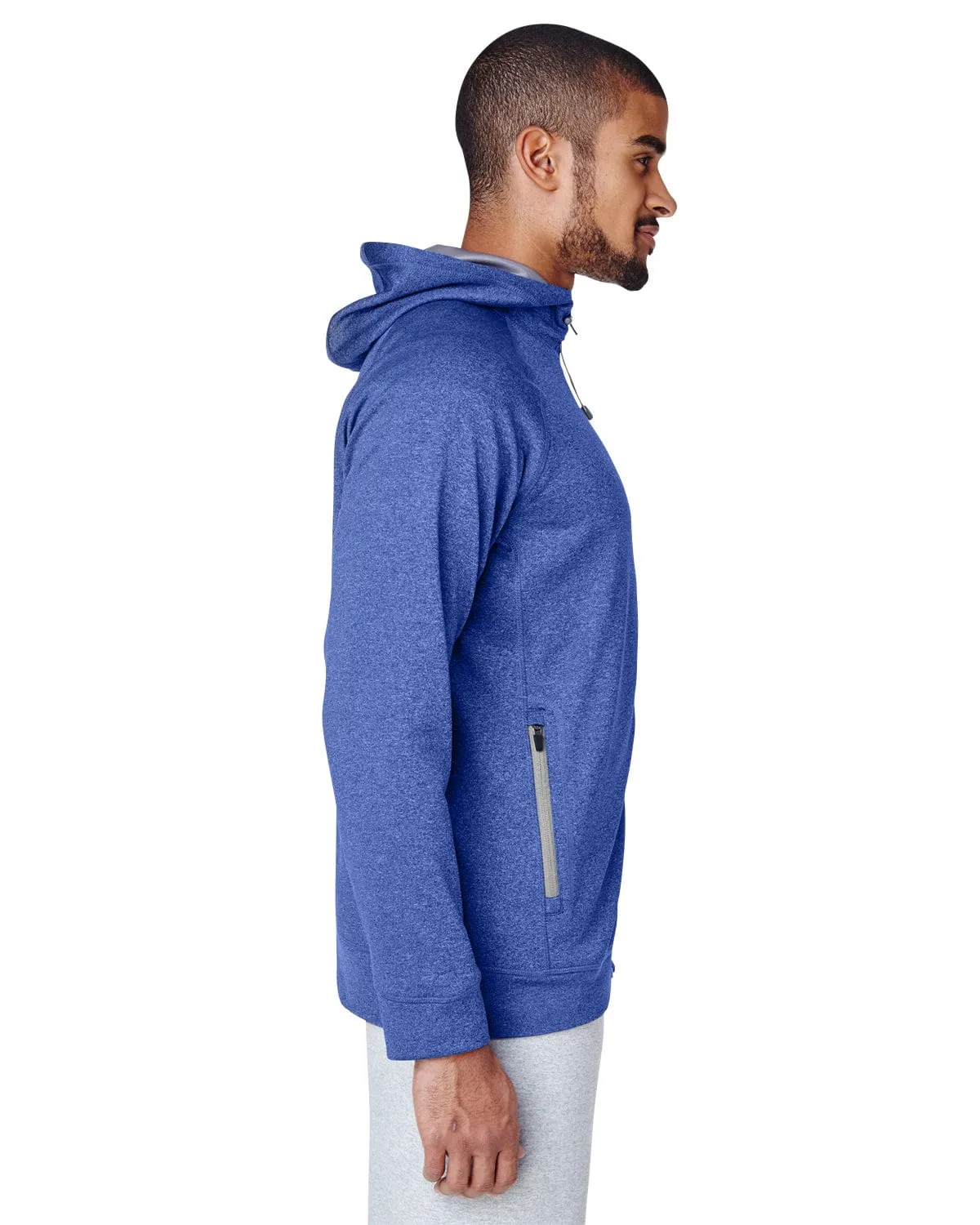 Team 365 Mens Excel Melange Performance Fleece Jacket