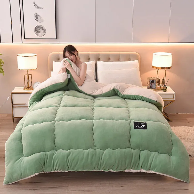 Thermal Winter Velvet Quilt