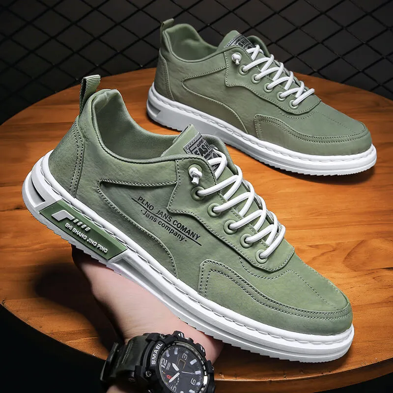 Tim - Olijfgroene Vrijetijdssneakers