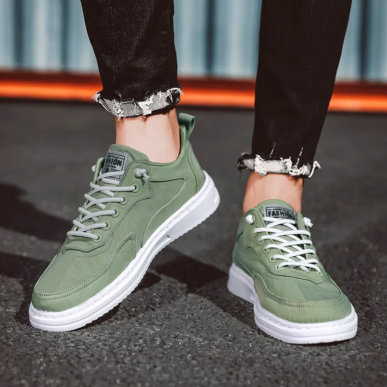 Tim - Olijfgroene Vrijetijdssneakers
