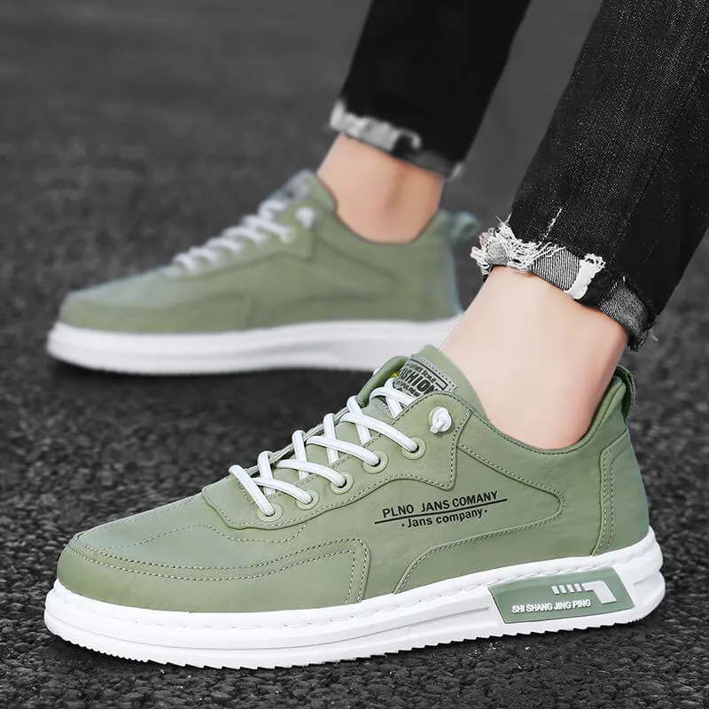 Tim - Olijfgroene Vrijetijdssneakers