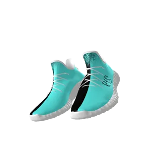 Underwater Fire Lace Up Knit Chunky Sneakers