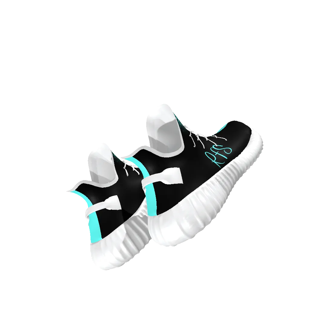 Underwater Fire Lace Up Knit Chunky Sneakers