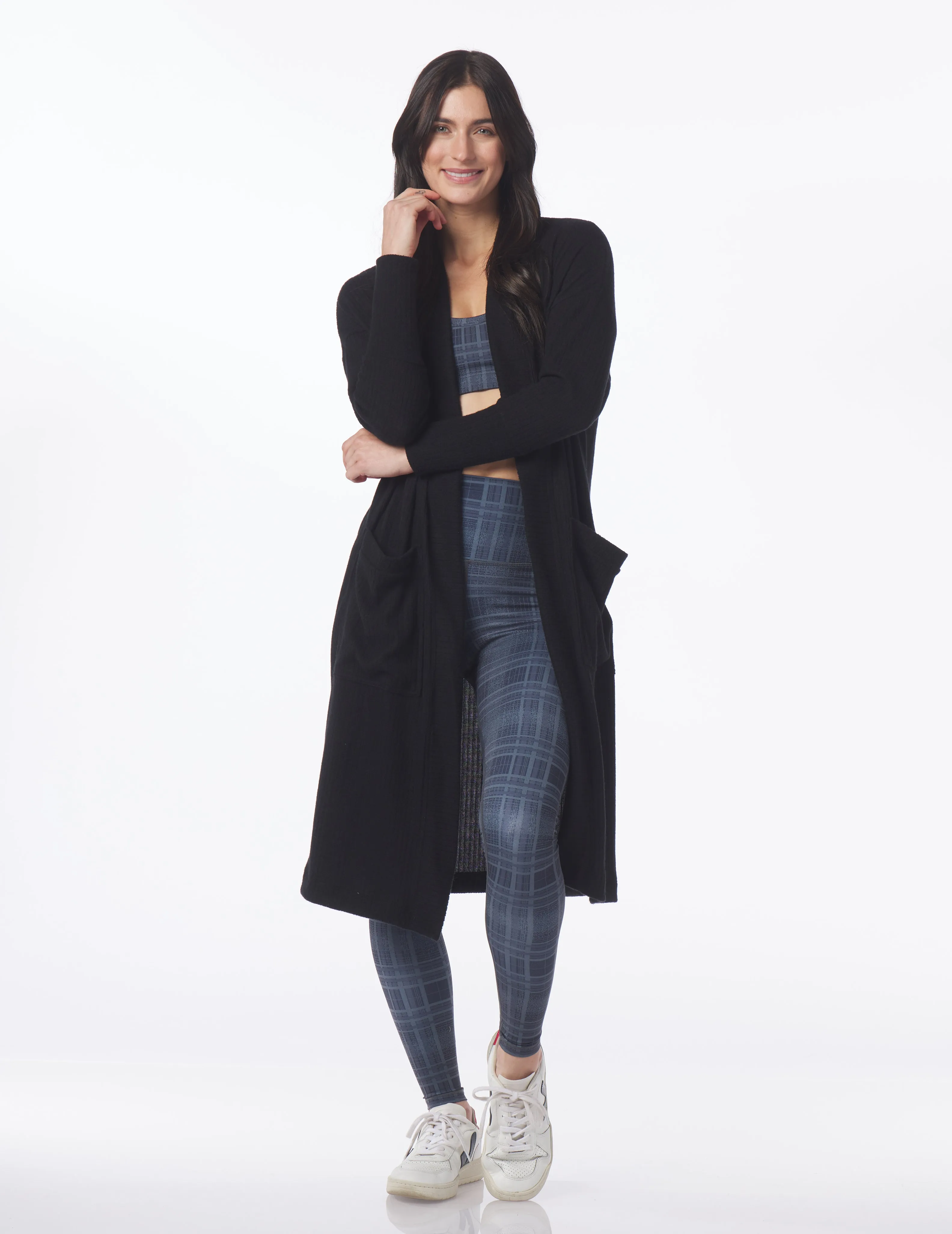 Winter Warm Cardigan: Black