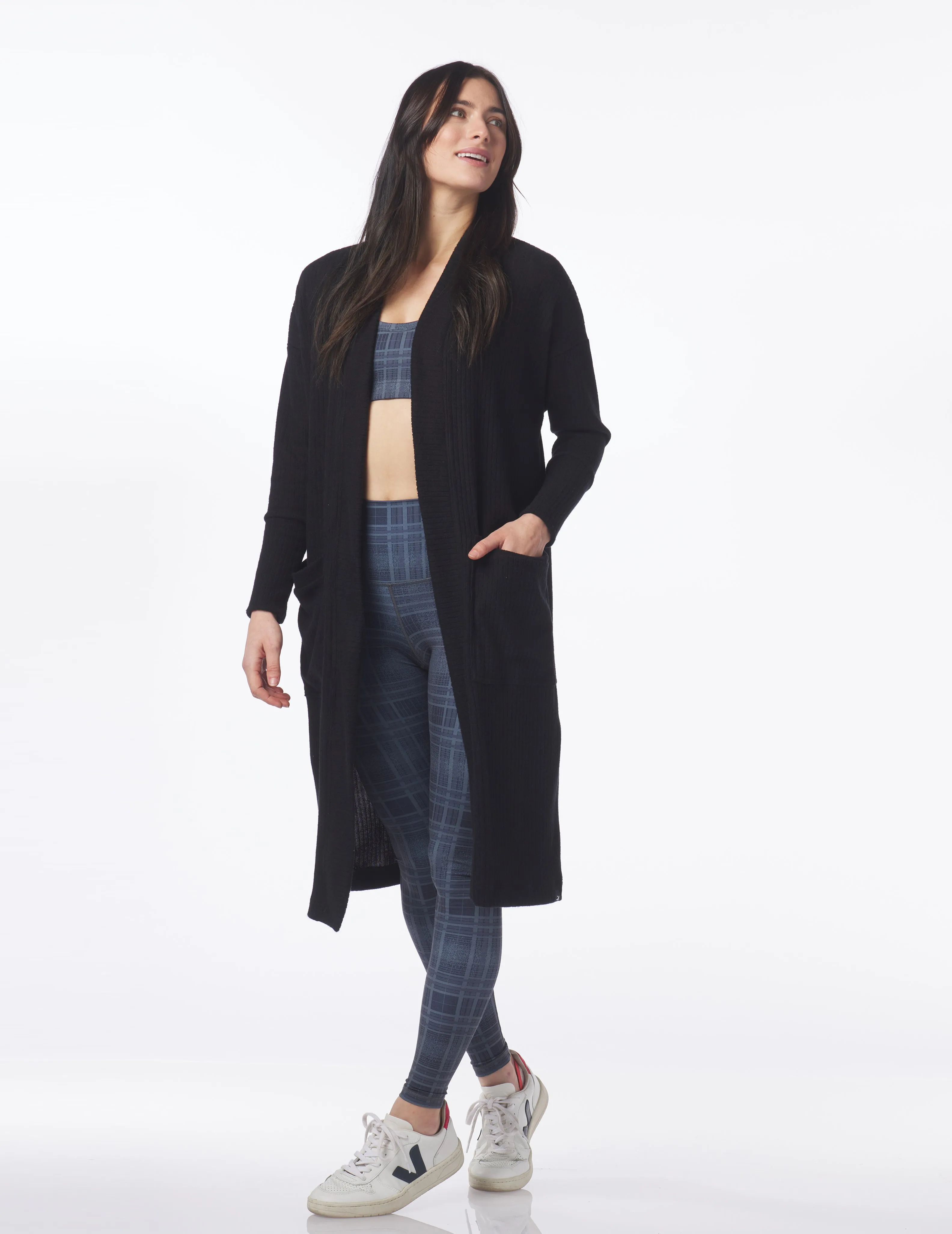Winter Warm Cardigan: Black