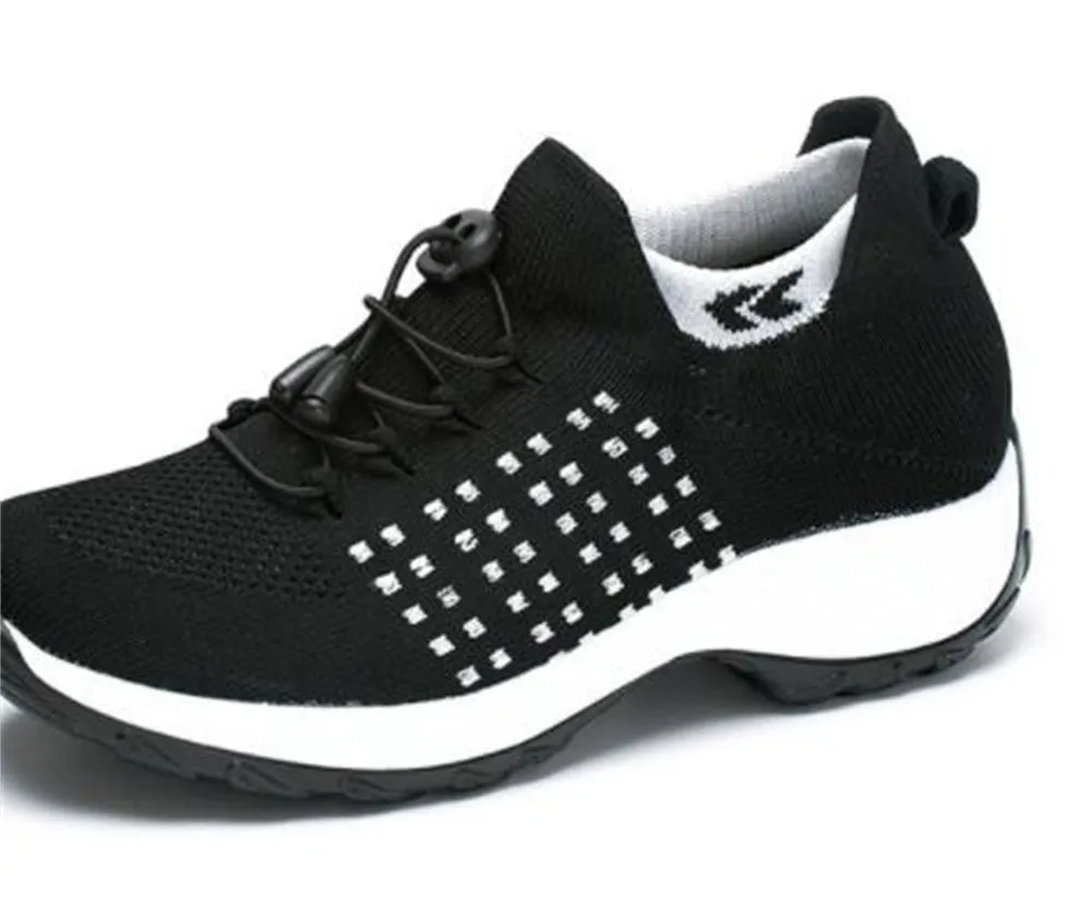 Women's Spring And Summer New Casual Flying Knit Sneakers