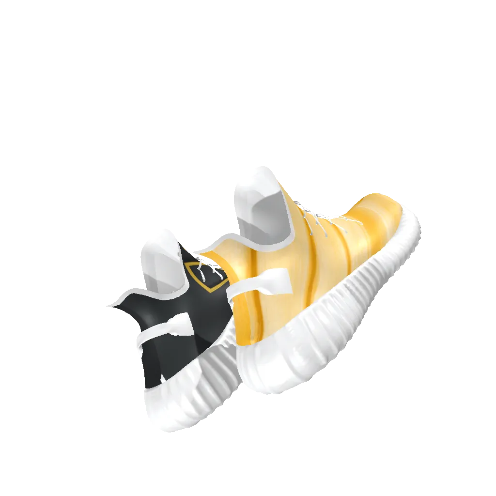 Yellow Box Sneakers - All-Over Print Lace Up Knit Chunky Sneakers